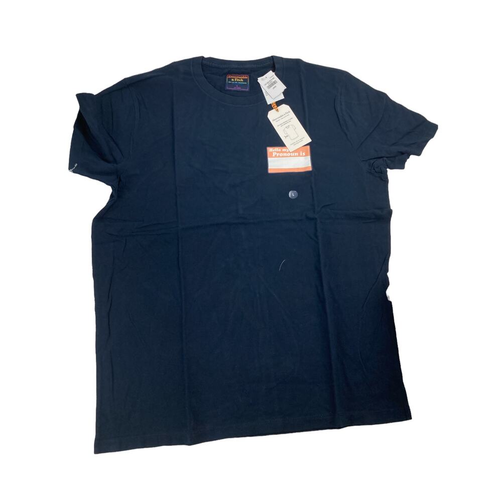 Abercrombie & Fitch Hello My Pronoun Is Short Sleeves T-shirt XS